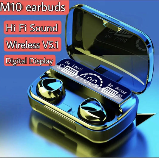 M10 TWS Wireless Earbuds Touch Control 5.1